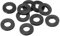 PATIKIL M8 Arandela Plana de Goma, 40Pcs Arandela Plana de Plástico Redondo Juntas Toricas Sellado Espaciador para Tubería Manguera Sujetador Perno, 8x16x2.2mm (ID*OD*Gorsor), Negro