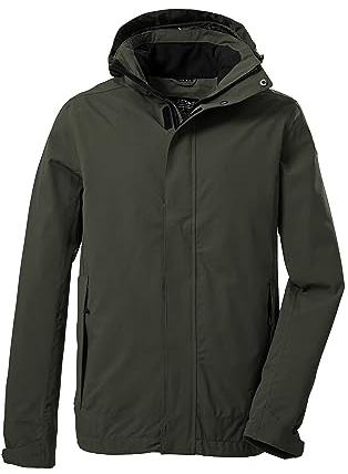 killtec Herren Funktionsjacke/Outdoorjacke mit abzippbarer Kapuze KOS 87 MN JCKT_XENIOS, oliv, M, 39147-000