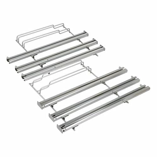 LUTH Premium Profi Parts Juego de 3 rieles de extracción para 3 bandejas de horno compatibles con Siemens Hz638370 17001179 en horno