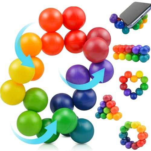 3D Puzzle Ball Sensorisches Spielzeug, Fidget Ball für Büro & Schreibtisch - Stressabbau, Autismus-Spielzeug - Pädagogisches Weihnachts- & Geburtstagsgeschenk
