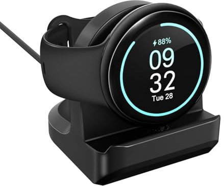 TiMOVO 2PZ Supporto in Silicone Compatibile con Google Pixel Watch 3/Pixel Watch 2/Ace LTE Caricabatterie, Supporto Antiscivolo per Caricabatterie con Slot Integrato per la Gestione dei Cavi
