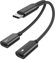 MOGOOD USB C Splitter, 480Mbps USB C Kabelsplitter, 60W Typ C zu 2*Typ C Adapter (Nicht für Displays) für Laptop, MacBook, iPad, iPhone