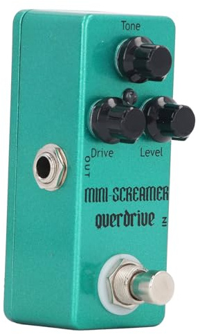 E-Gitarren-Effektpedal, Hochfestes Overdrive-Effektpedal aus Aluminiumlegierung mit Drive Level Tone Control-Knöpfen