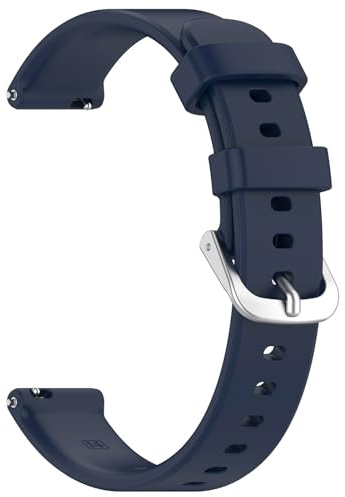 Ldabrye Bracelet de montre de rechange 14 mm en silicone souple à dégagement rapide résistant à la transpiration pour 2 bracelets