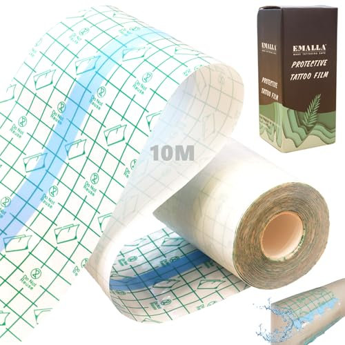 Unihuby Tattoo Folie 15Cm x10M, Tattoo Pflaster Wasserdichte Tattoo Abdeckung Film Tattoo Aftercare Folie Tattoo Haut Wrap Tattoo Zubehör