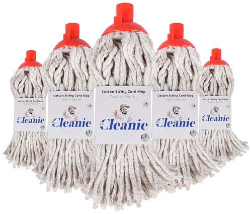 Mr Cleanie Cotton String Cord Floor Mop Replacement Head Refill for Household Cleaning Kitchen Bathroom (5)