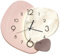 Ergocar Wanduhr, Kreative, Geräuschlose, Moderne, Nordische Aus Kristallinem Porzellan, Batteriebetriebene Dekoration Für Schule, Wohnzimmer, Küche, Büro