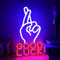 Good Luck Neon Sign for Wall Decor Lucky Neon Light Man Cave Blue LED Sign for Bedroom Red Light Up Sign Gaming Room Party Bar Birthday Gift Friend Lover Family 7.6 * 13.3 IN (XD370)