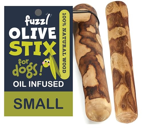 Fuzzl Olive Stix Kauspielzeug für kleine Hunde, natürliches Kauspielzeug für kleine Hunde, robustes Hundespielzeug, Hundeknochen, langlebig, Kauspielzeug für aggressive Kauer, starkes Hundespielzeug