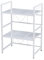 Homullel Expandable Microwave Oven Shelf Unit, Kitchen Countertop Microwave Stand with Shelves, Adjustable Kitchen Counter Rack Small Storage Shelving Unit, Desktop Printer Stand (White, 2-Tier)