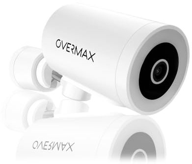 Overmax Camspot 5.1 – 4MP QHD WLAN Überwachungskamera, 350° Schwenk/108° Neigung, Farb-Nachtsicht bis 20m, Bewegungserkennung mit Alarm, Auto-Tracking, Zwei-Wege-Audio, IP66 wetterfest