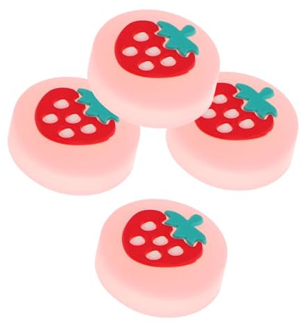Artibetter 4stücke Schalter Süße Daumenkappen Schalter Joystickkappen Controller Freaks Daumen Spiel Instrument Touch Anti-Kratzer Gitarrenschutzhülle Leuchtender Silikon-stickknopf Wasserdic