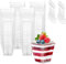 Dessert Cups, 50 Pack 4Oz/120ml Mini Dessert Pots Clear Hard Plastic Reusable for Puddings,Mousses,Parfaits,Tiramisu