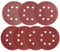 AUGOLA 72Pcs Sanding Discs Pads, Hook and Loop 40 60 80 120 180 240 320 Mixed Grits 125mm Sandpaper Sheet for Random Orbital Sander, 8-Holes