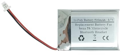 500mAh 3.7V Replacement Battery for Sena 5S Motorcycle Bluetooth Headset Helmet Intercom Battery Model CP-SN5S