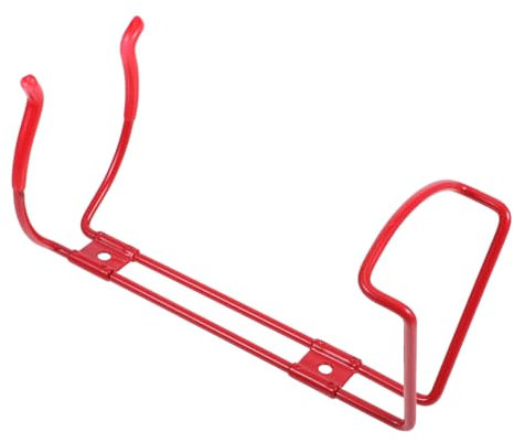 CATIEBYE Sturdy Fire Extinguisher Wall Mount Bracket for 2kg Bottles, Red Iron Fire Extinguisher Holder Rack for Wall Mounting, Suitable for Home, Boat, and Office Safety