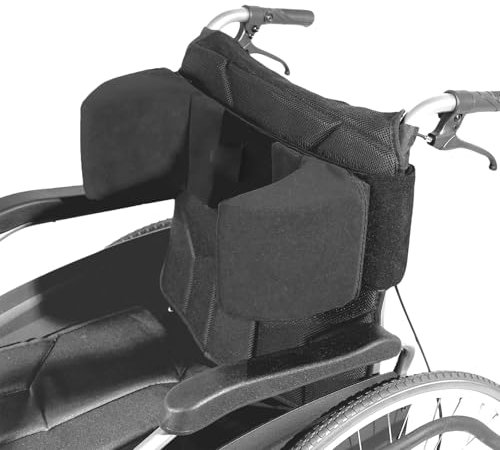 LPRYAO Seitliche Stütze für Rollstühle | Stützkissen Körperstütze Seitenstütze für Rollstuhl | Universal Rollstuhl Sitzkissen Seitliche Stütze Kissen (Schwarz)