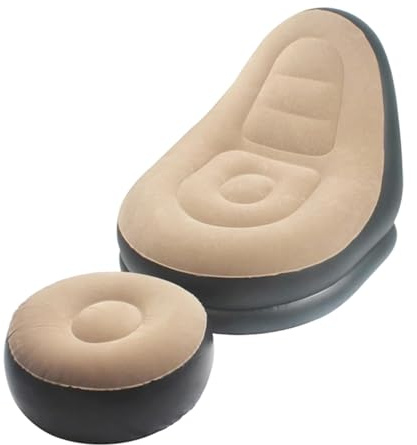 Aufblasbarer Stuhl, tragbares Luftsofa, Ottomane und Pumpe, Schlauchoberfläche, aufblasbares Sofa zur Entspannung der Wolke für Erwachsene als Entspannungsliege