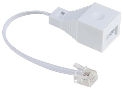 YIXINHE1 PCS RJ11 to BT Socket Adapter,4-Wire Female Converter,bt digital voice adapter Phone to Ethernet - Universal Compatibility for Phones, Modems, Routers & Printers, 10cm Cable Length