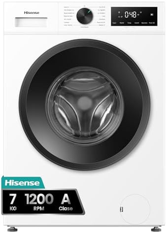 Hisense WF1I7022BWJ NUOVA Lavatrice Slim 7 kg, 1200 rpm, 15 Programmi, Display Touch, Motore Inverter, Programma Rapido 15’, Fine Programmata, AutoMix Dispenser, Classe A