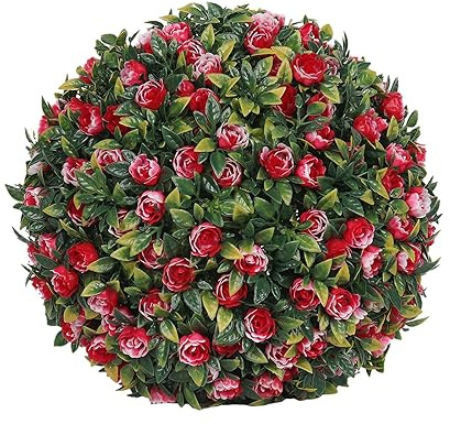 ZGUZMCMK Grüner Ball Künstliche Dekokugel Topiary Pflanzen Blume Hängende Simulation PE Material für Garten Terrasse Feier 20cm, Stil a