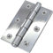 3X Pairs of Polished Chrome 3 Inch/75mm Door Butt Hinges