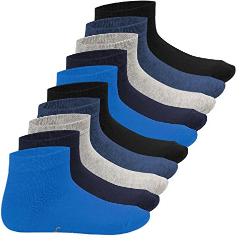 Footstar EVERYDAY! 10 Paar Kinder Quarter Socken Kurzsocken Baumwolle für Mädchen & Jungen