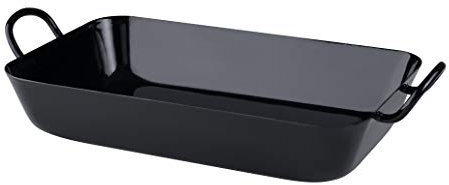 Riess, 0455-022, Oma's Bratpfanne 50/28, Classic - SCHWARZEMAILLE, 50 x 28 cm, Höhe 11.3 cm, Emaille, schwarz, Induktion