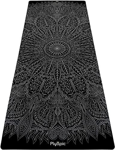 Plyopic All-In-One Yoga Mat | Luxury Sweat-Grip Mat/Towel Combo | Eco-Friendly Natural Rubber | Best for Yoga, Pilates, Bikram, Hot Yoga, Workout and Exercise