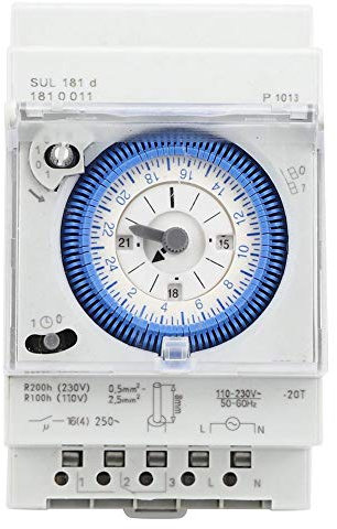 Minuterie mécanique, 250VAC 16A Minuterie Interrupteur à relais Relais Puce de contrôle haut de gamme 15 minutes 24 heures pour l'industrie Appareils d'éclairage public etc.