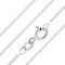 Aeon Jewellery 925 Sterling Silberkette - 2 mm Diamantschliff Gliederkette I 40, 45, 50, 56, 61, 66, 71, 76 cm I Silber Kette Für Stufenlooks, Geschenke oder Anhänger-Ersatz I Poliertuch & Etui