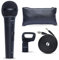 Movo HV-M5 Dynamic Cardioid Vocal Microphone with Internal Shockmount and Windscreen for Live Sound, Singing, Stage and Studio Performances