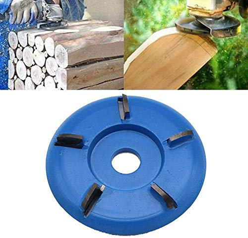 Powertool Holzschnitzscheibe, Kraftschleifer, Kettenscheibe, Drehhobel, Fräser, 90 mm Durchmesser und 16 mm Bohrung für Winkelschleifer