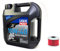 Motoröl Set mineralisch 10W40 4 Liter + Ölfilter HF113 für Adly/Herchee H o n d a ATV 300 Hurricane 500 TRX 300 350 400 450 500 VT 125 XL 125