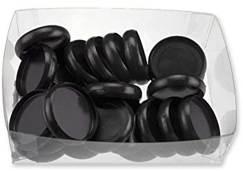 ATOMA Notizbuchsystem - Ringe - schwarz - opak - Ø 24 mm