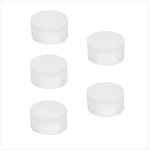 Ersatz für Klebe-Türstopper für Wandmontage | verpacken 5 Einheiten | Kompatibel mit Verschiedenen Modellen I-205 | Originalersatzteil | Gummi aus Natursilikon | Weiß| EVI Herrajes