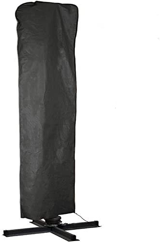 XDKS Parasol Cover Extra Large Cantilever Umbrella Cover with Zip, Waterproof Breathable Oxford Fabric - Black (190x50x30cm)