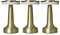 MiniSun | Contemporary Wireless Brass Touch Table Lamps with Integrated Rechargeable LED Mood Light | Home Décor, Bedside & Desk Lamp | Set of 3