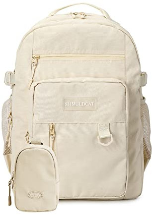FANDARE Beiläufig Rucksack Schulrucksack Schulranzen Daypacks mit 15.6 Zoll Laptopfach Schultaschen mit Handytasche Mädchen Junge Kinderrucksack für Universität Reisen Freizeit Khaki