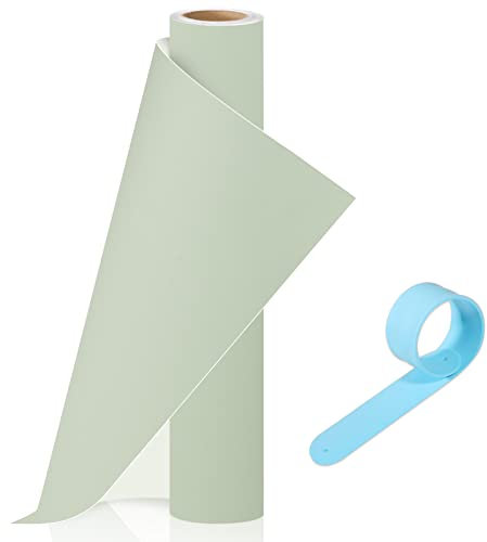 VINYL FROG Rouleau de vinyle autocollant permanent vert kaki mat pour tasse, fenêtre, décoration d'intérieur, et autres projets de bricolage 30.5x458cm