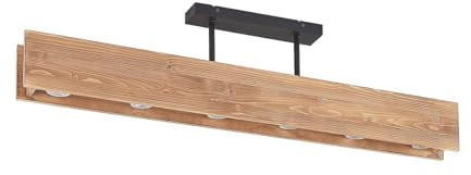 Lindby Deckenlampe Malwin (Skandinavisch) aus Holz (6 flammig, GU10) - Deckenleuchte Lampe Wohnzimmerleuchte