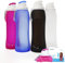 PAPU Trinkflasche Sport BPA-Frei,Ultraleichte Wasserflasche 500ml Faltbare Trinkflasche Auslaufsicher Sportflasche Water Bottle für Fitness Gym Yoga Wandern Outdoor(Rot)