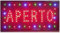 INSEGNA Luminosa INSEGNE Luminose A LED con Scritta Aperto [Classe di efficienza energetica A]