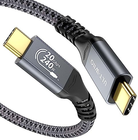 240W USB C to C Fast Charging 20Gbps Data Transfer 4K Video USB C 3.2 Gen2x2 Cable for MacBook, MacBook Air, Samsung Galaxy S23/S22 (0.5M)