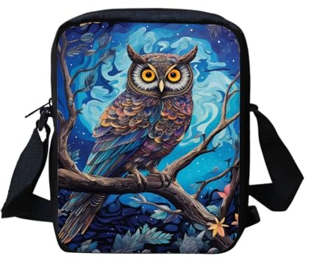Belidome Sunflower Casual Cute Messenger Bag Small Crossbody Shoulder Mini Bags, eule, Einheitsgröße