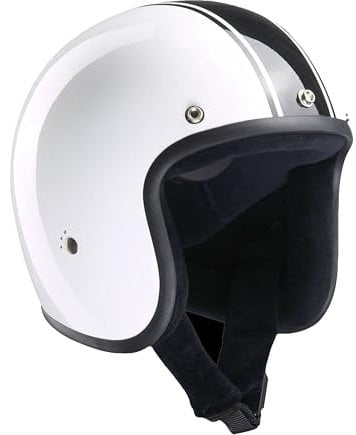 Bandit Jet Classic Jethelm, weiß/schwarz, XL (61/62)