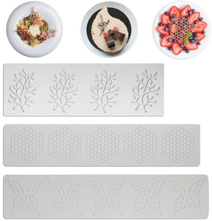 Tappetino In Pizzo Di Silicone, Stampi In Pizzo per La Decorazione Di Torte, Stampi per Fondente In Pizzo, Tappetino Pizzo Della Torta, per Dolci e Cioccolato, per Cucina Creativa, Decorazioni Torte