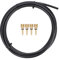Kit Tubo Freno a Disco Bici Idraulico Con Rivestimento in Nylon - 3 M Con Inserti Connettore Verde Oliva - Set di Accessori per Mountain Bike e Bici da Strada