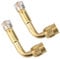 Gments Tire Valve Extension Adapter Valve Stem Extender 90 Degree Brass for Easy Access Air Maintenance Compatible with Cars Motorcycles Bikes Trucks Strollers 2 Metal Caps