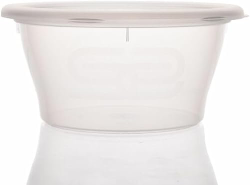 encase 50 Satco Plastic Food Takeaway Microwave Heavy Duty Cups with Lids 2oz 4oz 8oz 12oz 16oz (Clear, 12oz)